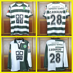 991人付款淘宝全新03-04赛季里斯本竞技主场球衣 c罗球衣7115tb