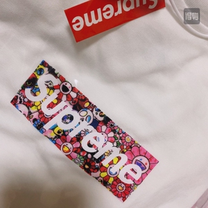 supreme 19fw 村上隆体恤 尺码 m 成色如图