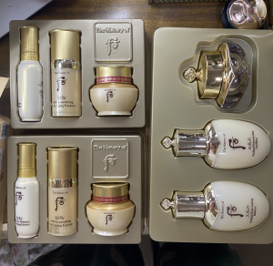 whoo后秘贴中样小样三件套盒护肤品旅行装件套装精华面霜修复