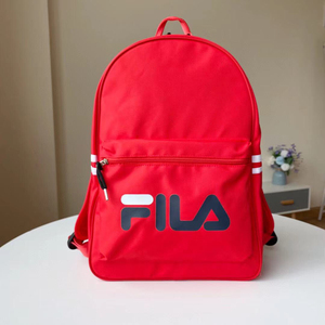 全新包邮正品fila斐乐学生书包双肩包红色不解释 任意验货