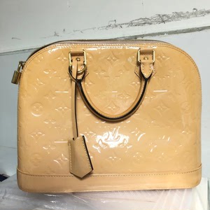 lv黄色漆皮大号贝壳包,序列号:ct2185,尺寸:31*1