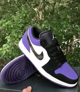 aj1low低帮 黑紫脚趾low女码