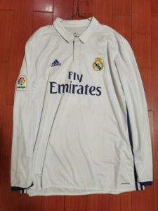 皇马1617赛季球衣 长袖全新带吊牌