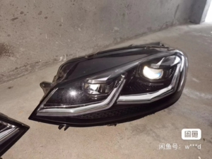 因改装了原厂的r-line大灯,现出手高尔夫7.5龙鼎led