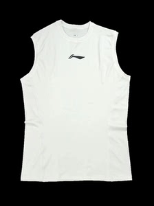 李宁球员赞助版男子篮球skins科技紧身背心 胸前简约log