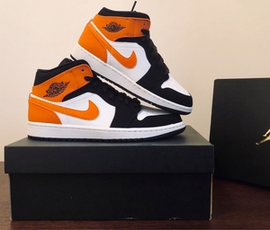 air jordan 1 乔丹aj1 扣碎篮板 小扣碎黑橙中