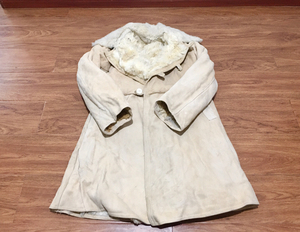 苏联 俄罗斯  北极 西伯利亚 君发 羊皮毛一体大衣