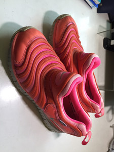 耐克女童运动鞋毛毛虫鞋玫红色35码3y