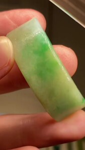 翡翠手牌丨毛货飘阳绿无事手牌