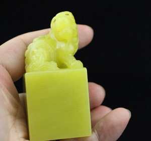 极品印度龙蛋石 瑞兽呈祥