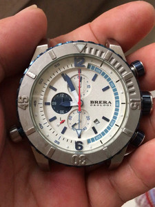 brera/布雷拉 gmt 两地时间 男士潜水手表 走时正常