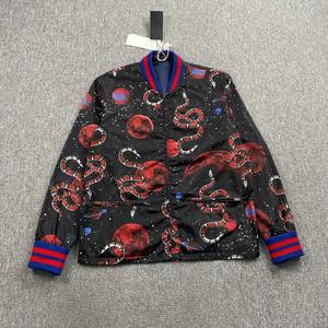 gucci/古驰  经典双g蛇皮蛇纹织带外套夹0人付款498