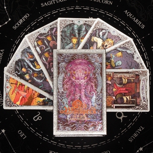 克苏鲁神话周边系列塔罗牌《旧日低语》彩绘卡牌