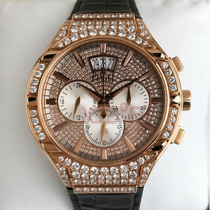 二手手表伯爵piaget polo玫瑰金镶钻自动机械男表正品
