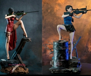两个生化危机女角色stl文件  生化危机艾达王和吉尔3d打印