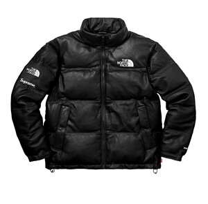 【过验】supreme联名tnf北面皮质羽绒服面包服男女同款