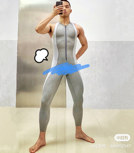 速比涛男子快速泳衣二代全身连体无袖泳衣仰泳泳服专业竞技比赛连