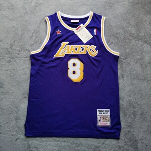 科比98年全明星8号紫色球衣nba湖人队球衣