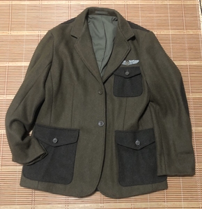 ak男装旗舰店家羊毛呢军事风西服外套