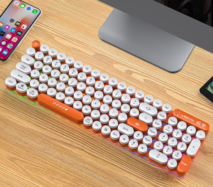 狼途键盘102键 无线蓝牙三模 静音轻薄便捷办公电脑rgb灯