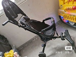 上海永久牌遛娃神器，座椅可调换方向。