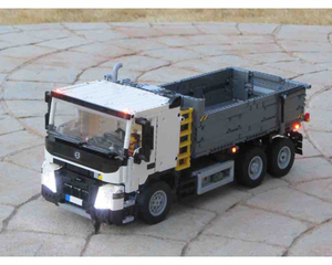 乐高moc-98747图纸 沃尔沃fmx 6x6自卸卡车