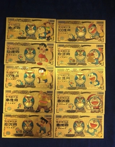 哆啦a梦纪念钞小叮当纪念币全套日本动漫周边机器猫收藏童年回忆
