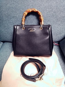 000人付款淘宝日本中古gucci古驰竹节戴妃牛皮手提包timmy85211