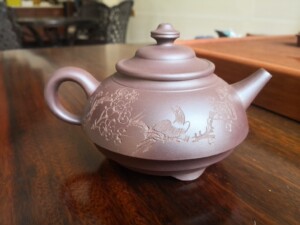 张洪明 高工,沈汉生 省大师,石羽 刻绘 紫砂壶 .《圆