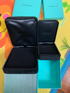 tiffany蒂夫妮戒指首饰盒对戒盒 tiffany丝绒盒