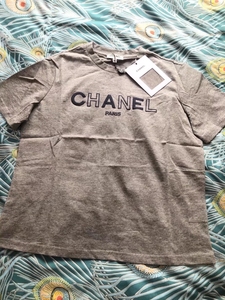 000人付款淘宝chanel/香奈儿夏季白色t恤女装码数小马sxy
