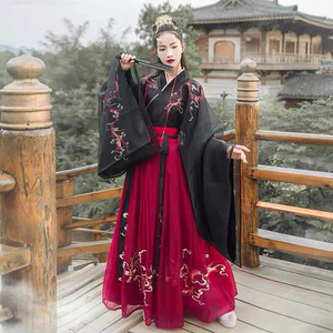 夜弦歌汉服大袖龙纹