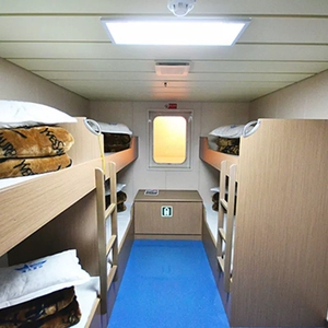 000人付款淘宝大连烟台船票,渤海轮渡珠字号船,船舱内设施.