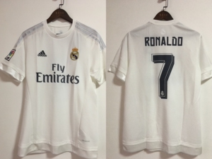 c罗皇马1516赛季主场球衣,球迷版,全新带吊牌,正品球衣