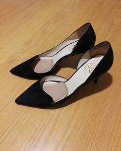 73hours女鞋vero cuoio秋冬37码尖头细跟黑色