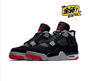 乔丹四代,乔4,aj4黑红配色,全新.