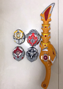 铠甲勇士正版召唤器 初版地虎侠召唤器,炎龙侠召唤器,黑犀侠召