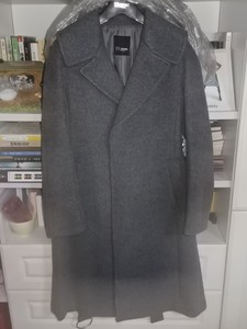 zooc 深灰色羊绒大衣 x型腰线完美   版型和质感都超级