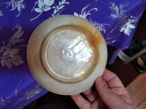 清末小瓷盘,哥窑,开片漂亮,蛤蜊光,珍珠光,品相如图,不退不