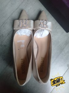 000人付款淘宝卡迪莎真皮牛皮女鞋,36码,九成新卖aixuanyubaobei