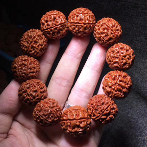 印尼八瓣金刚菩提机刷半包浆大金刚男女士菩提子文玩手串8八瓣新