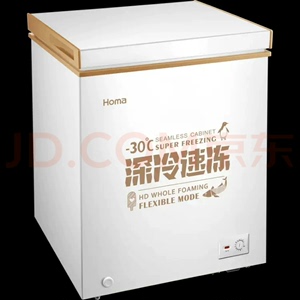 奥马(Homa)100升家用商用冷柜冷藏冷冻变温柜卧式冷柜B