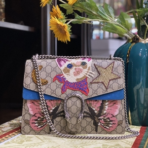 gucci古驰 猫咪限量版酒神包 大号 杨幂同款 让你瞬间种