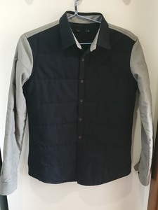 太平鸟夹棉衬衫，正品剪标，版型修身，尺码L(175/92A)