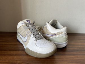 zk4 kobe4 科比4代 白紫泼墨 42码 无原盒 上脚