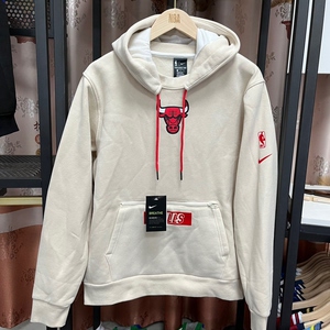 jordan nba 芝加哥公牛队 休闲运动起绒套头连帽卫衣