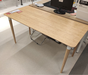 宜家安法拉瑞竹子书桌办公桌电脑桌写字台餐桌家用桌子140*6