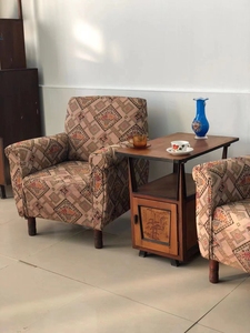 老沙发,老北京天坛沙发,老布艺沙发一对老物件保存完好,外表一