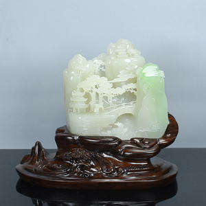 和田玉山水摆件