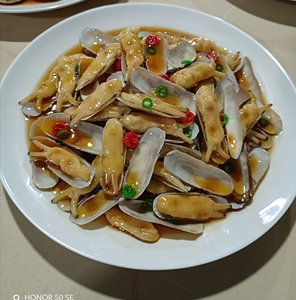 爆炒微辣 蛏子 花甲 夜市街道模型样品道具,9浅盘实拍全新